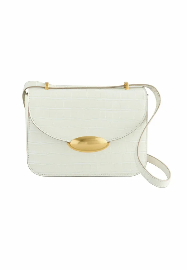 STRUCTURED - Cross body bag - bone croc