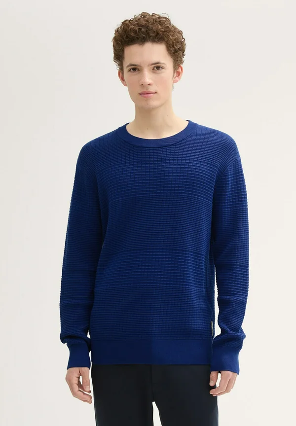 STRUKTURIERTER - Jumper - space cadet blue