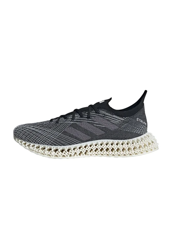 STRUNG - Road running shoes - core black   grey five   cloud white