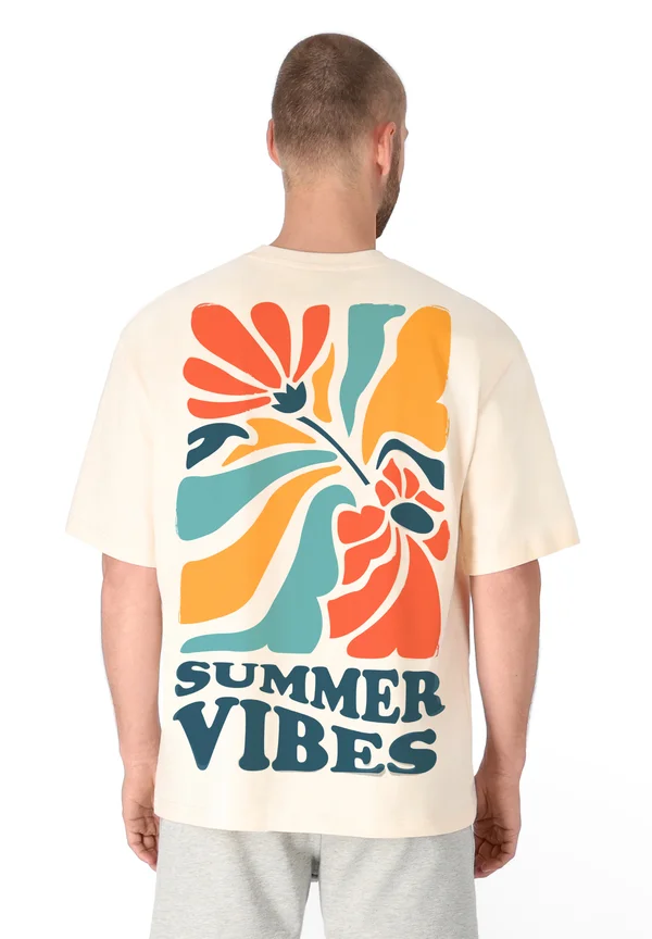 SUMMER VIBES  - Print T-shirt - beige