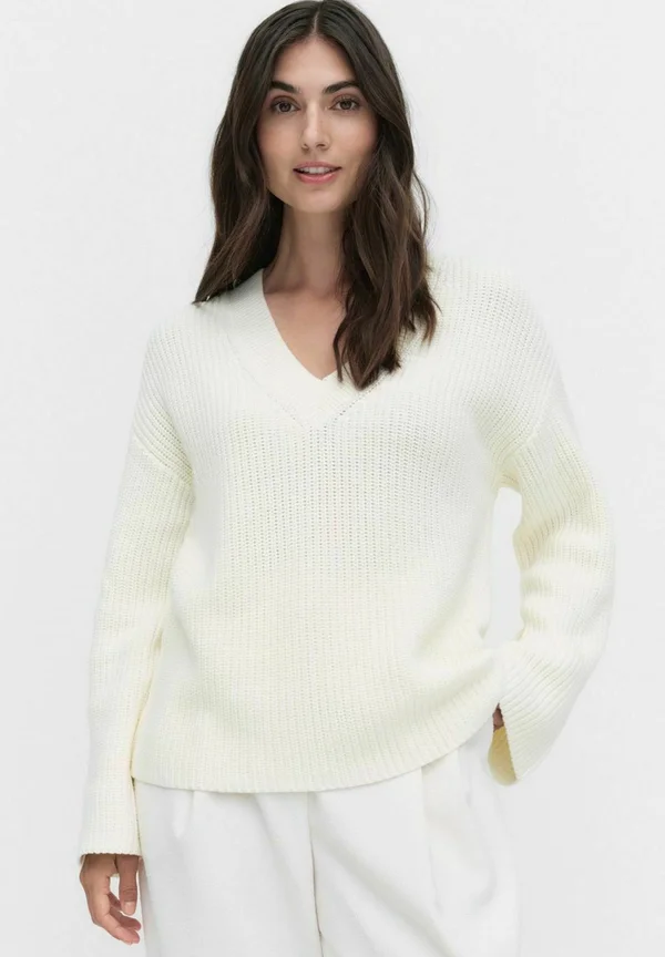 SUMMER VNECK - Jumper - offwhite