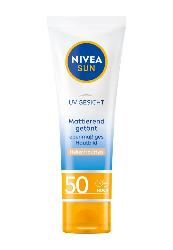 SUN UV FACE MATTIEREND GETÖNTER SONNENSCHUTZ HELL LSF 50 50ML - Sun protection