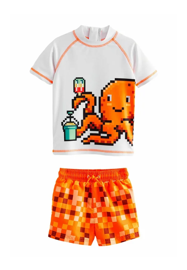 SUNSAFE SET - REGULAR FIT - Tracksuit bottoms - orange octopus