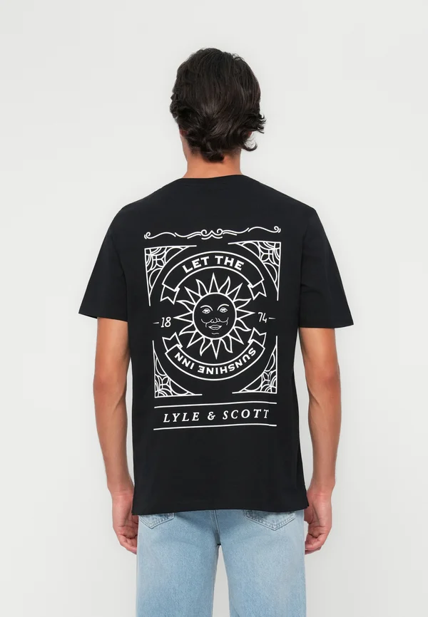 SUNSHINE INN GRAPHIC - Print T-shirt - jet black