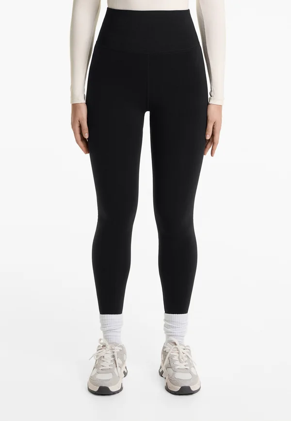 SUPER EXTRAWARM SUPER HIGH RISE SEAMLESS ANKLE LENGTH - Leggings - Trousers - black