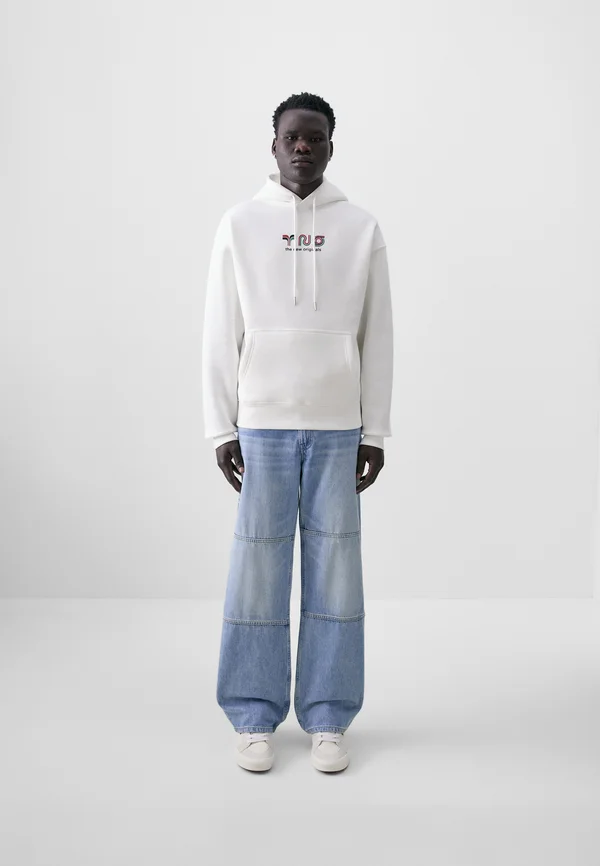 SUPER GRAPHIC HOODIE - Hoodie - white alyssum/potting soil