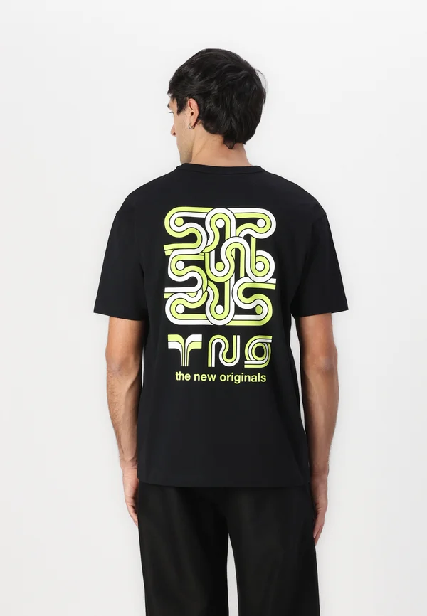 SUPER GRAPHIC TEE - Print T-shirt - black
