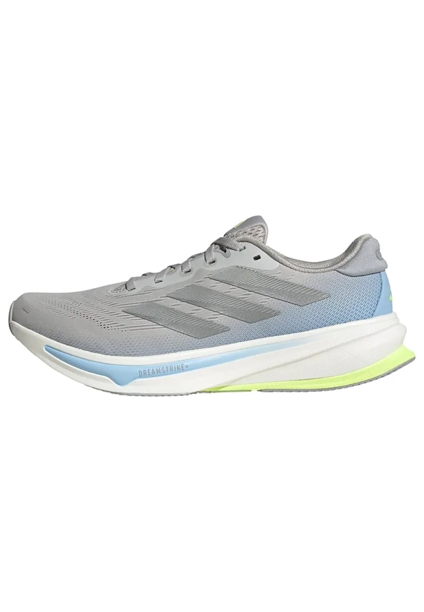 SUPERNOVA RISE - Road running shoes - grey two   matte silver   hi-res yellow