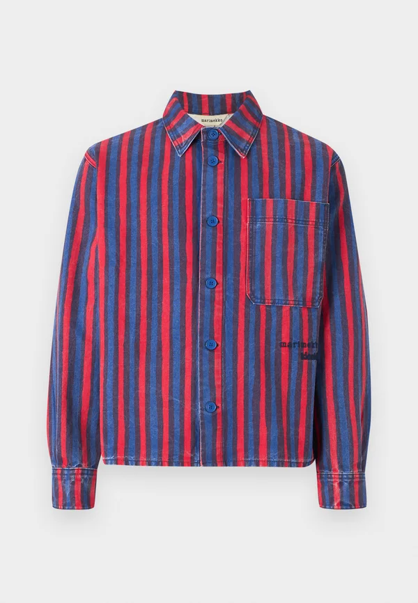 SUURE PICCOLO UNISEX - Button-down blouse - red/blue