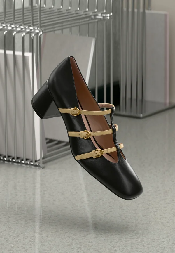 SVEN BICOLOR - Classic heels - noir/betulla