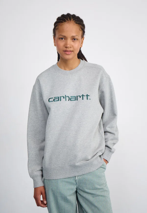 Sweatshirt - grey heather/dark fir