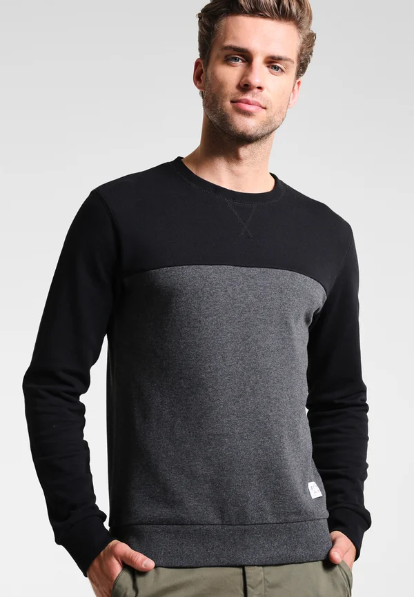 Sweatshirt - mottled dark grey