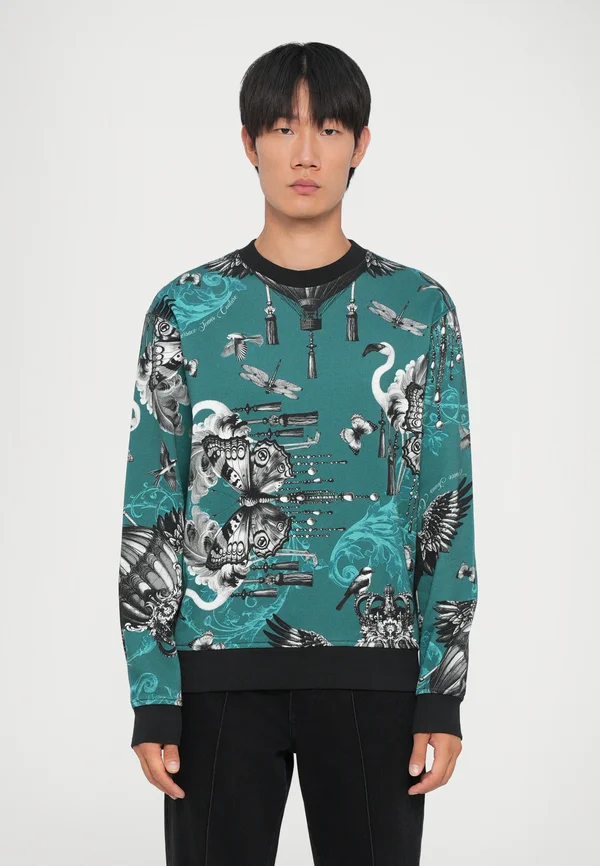 Sweatshirt - teal/graphite