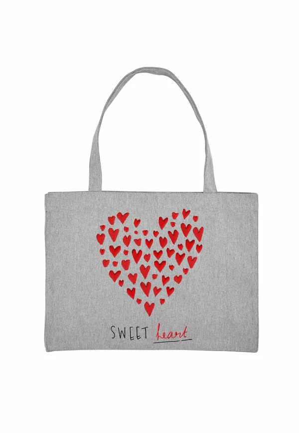 SWEET PRINT - Tote bag - mottled grey