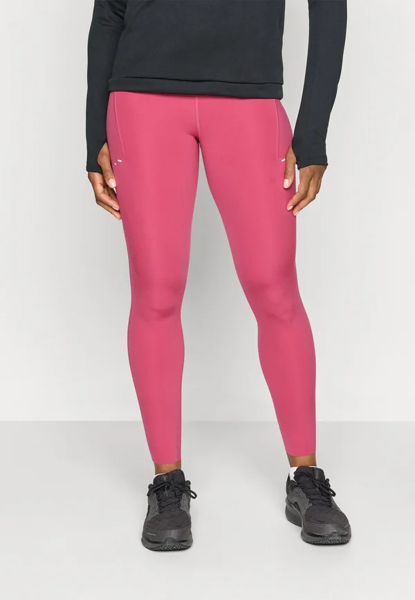 SWIFT - Running tights - sweet beet/reflective silver-coloured