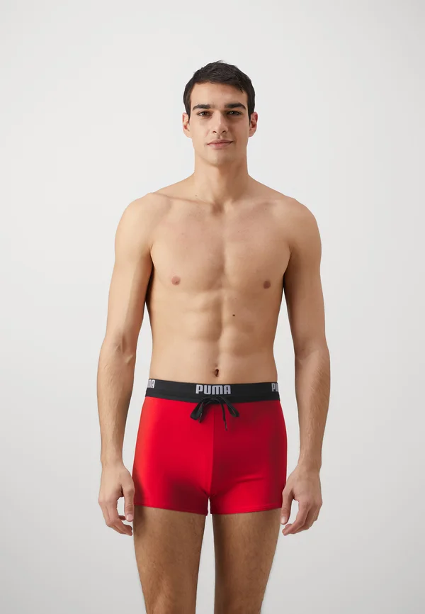 SWIM MEN LOGO TRUNK - Swimming trunks - red