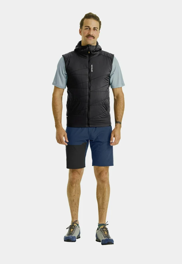 SWISSWOOL PIZ DUAN - Waistcoat - black raven