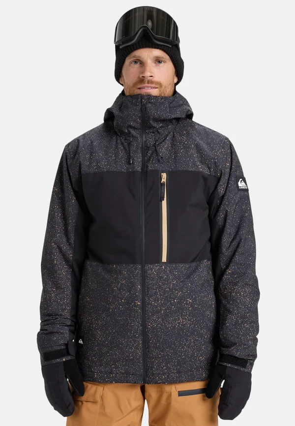SYCAMORE PRINTED 20K - FUNKTIONELLE MIT KAPUZE FÜR - Ski jacket - mottled black