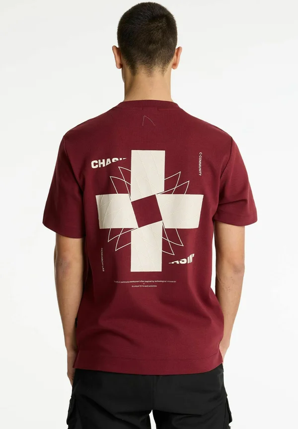 SYDNEY - Print T-shirt - red