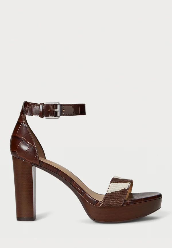 SYLVIA HEEL SANDAL  - High heeled sandals - dark hickory