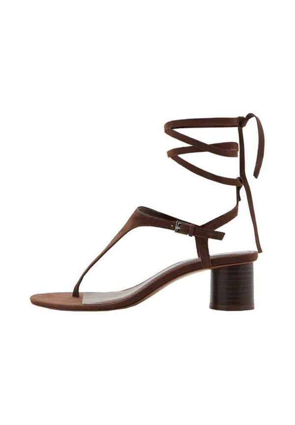 T-bar sandals - brown