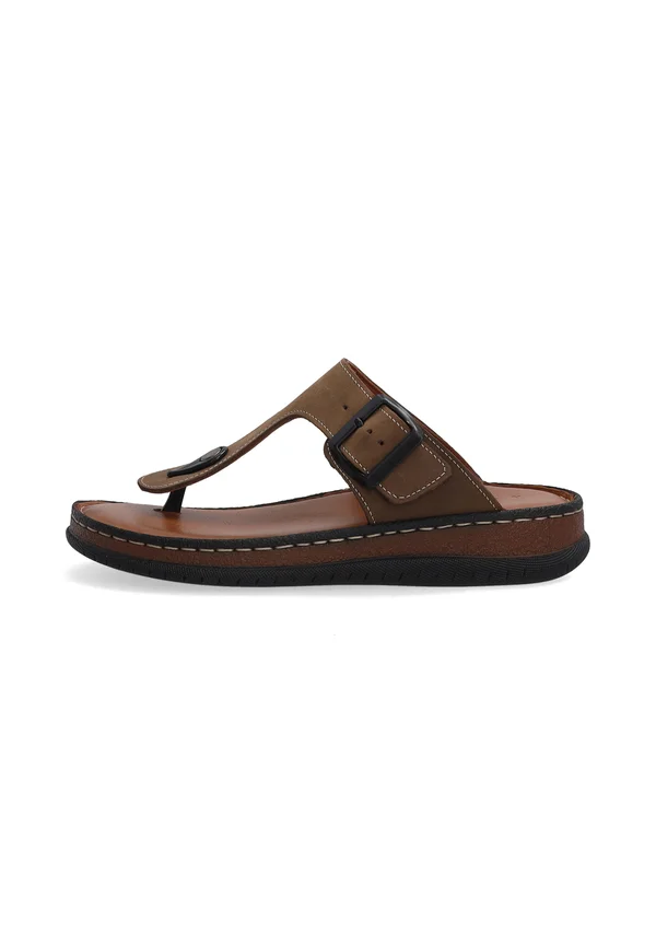 T-bar sandals - brown
