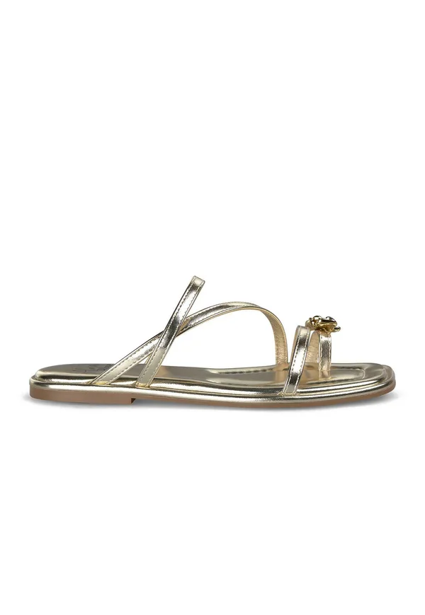 T-bar sandals - dorado