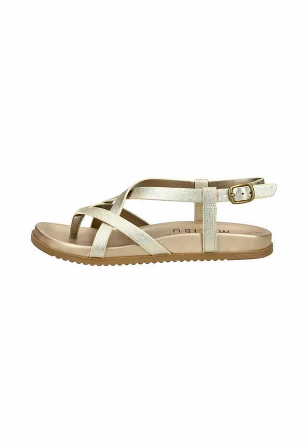T-bar sandals - gold