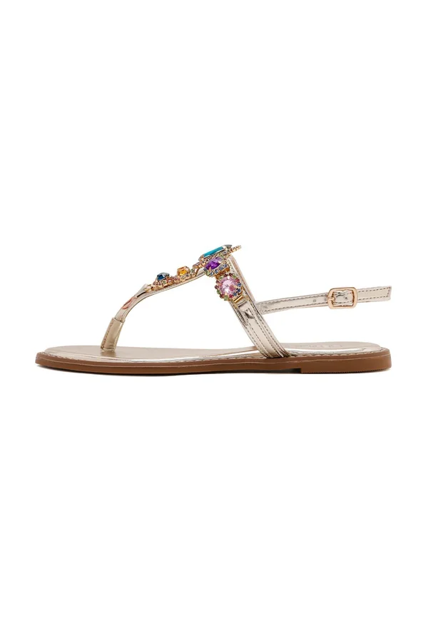 T-bar sandals - gold