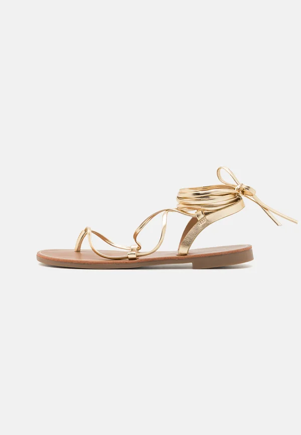 T-bar sandals - gold