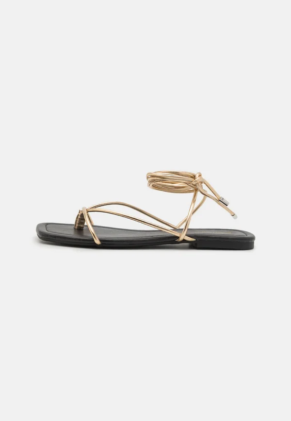 T-bar sandals - gold