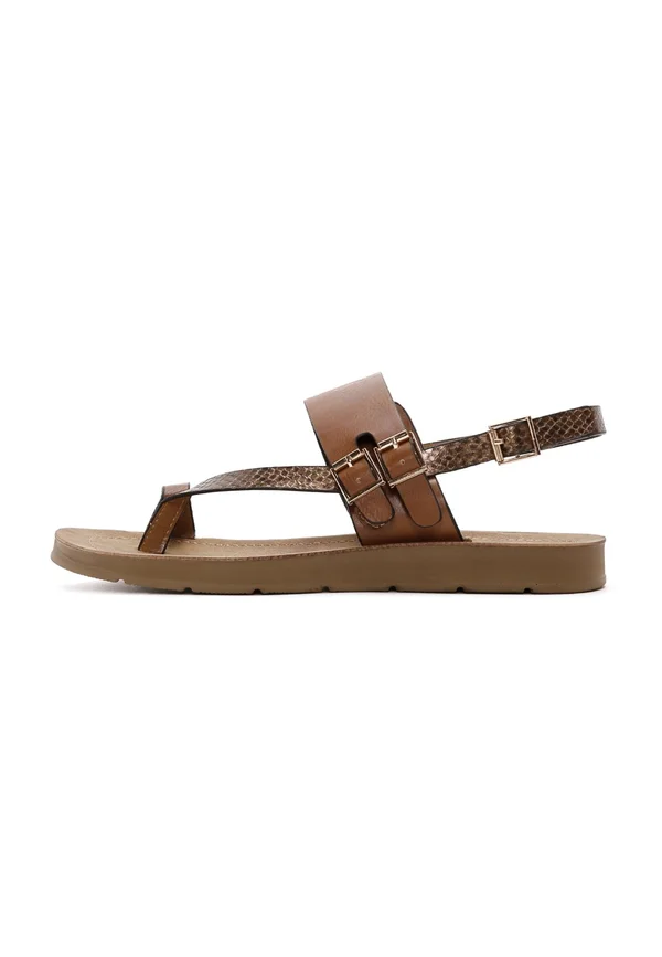 T-bar sandals - light brown