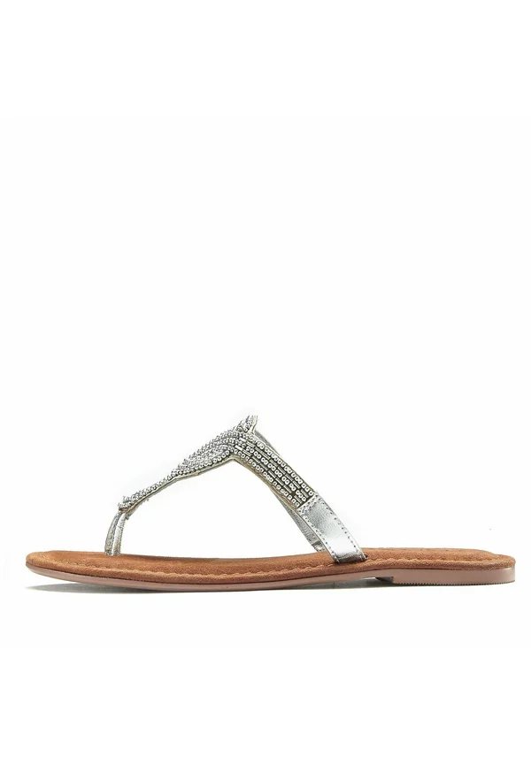 T-bar sandals - silberfarben