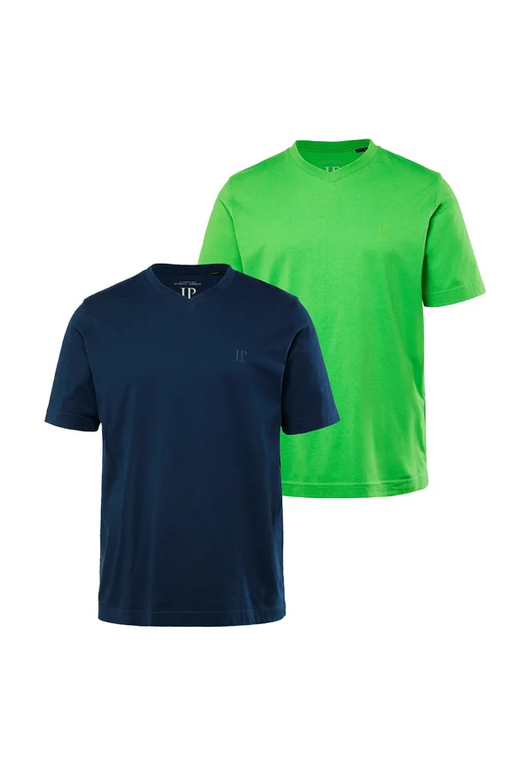 T-SHIRT 2ER PACK V-AUSSCHNIT HALBARM  - Basic T-shirt - apple green