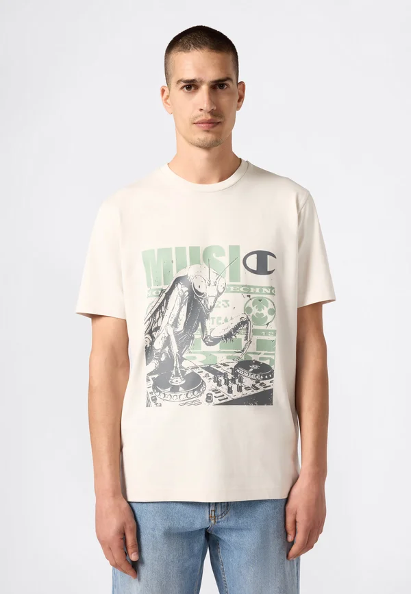 T-TABLE - Print T-shirt - white