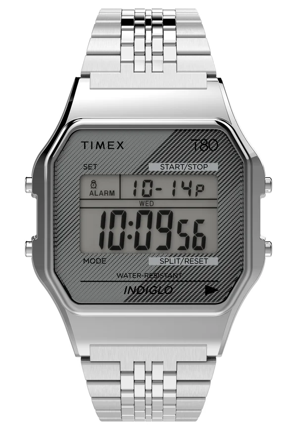 T80 - Digital watch - stainless steel