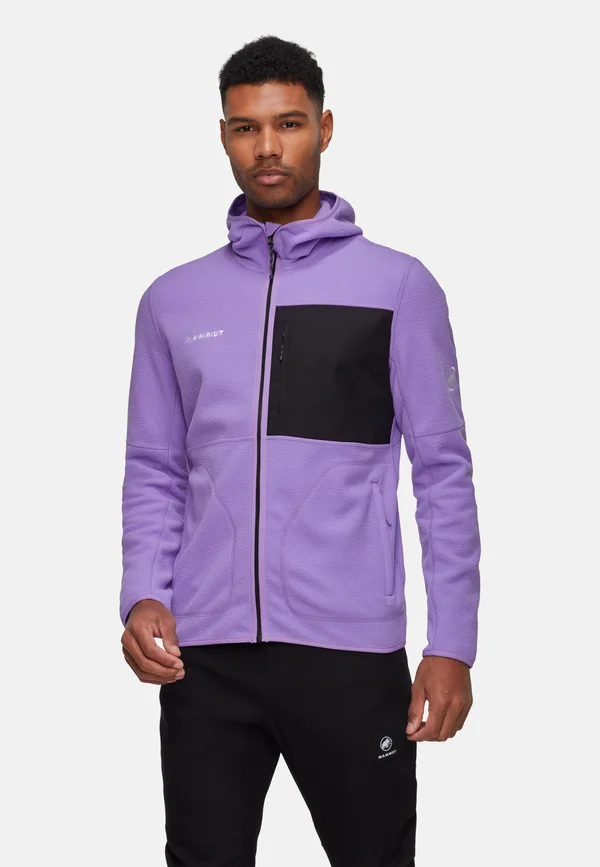 TAMARO HOODED JACKET MEN - Fleece jacket - lavandin black