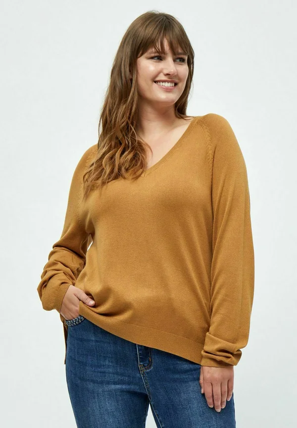 TANA CURVE - Jumper - nut brown