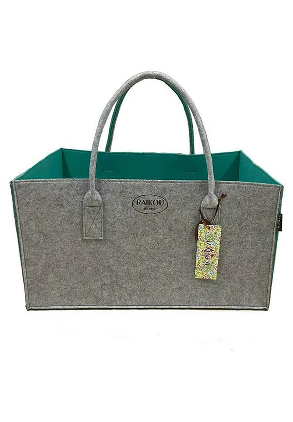 TASCHE - Tote bag - grau grün