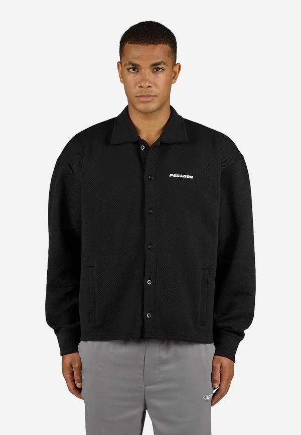 TATE STRUCTURED OVERSHIRT - Shirt - washed black/white