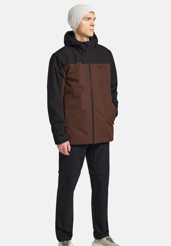 TAUBENBERG 3IN1 M - Waterproof jacket - hot choc