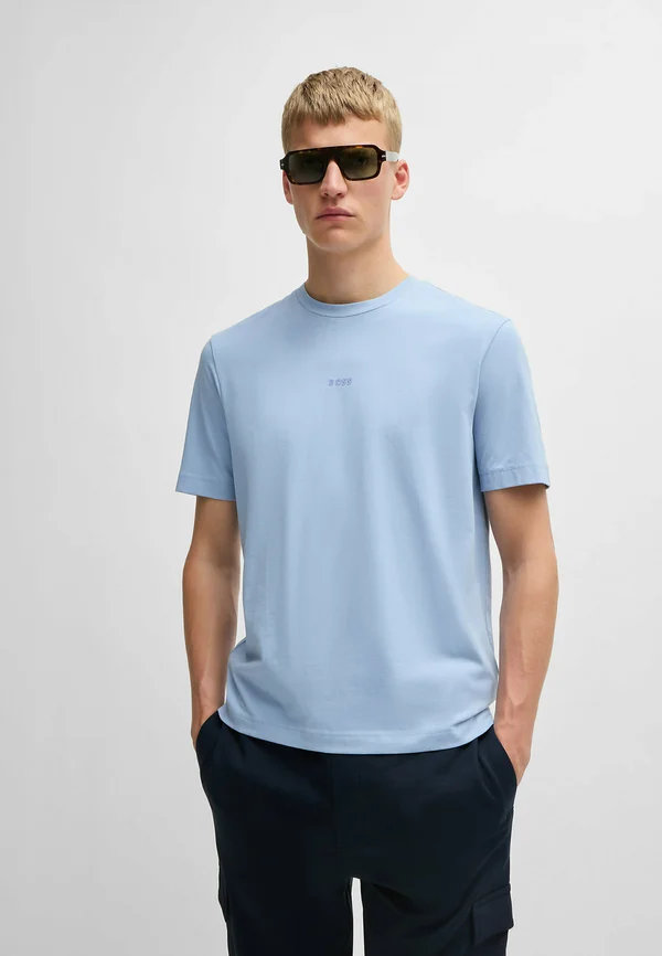 TCHUP - Basic T-shirt - open blue ten