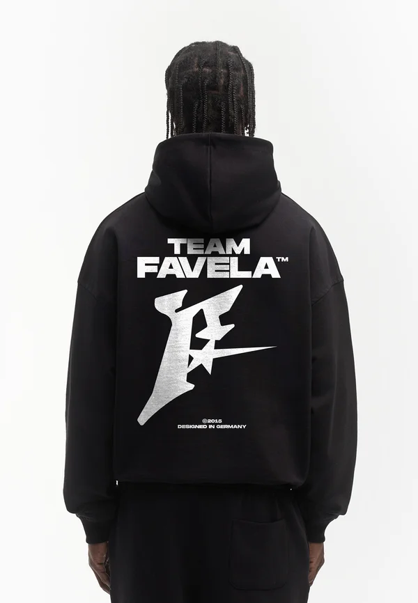 TEAM HOODIE UNISEX - Hoodie - black