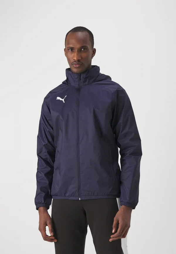 TEAMGOAL ALL WEATHER  - Waterproof jacket - navy/white