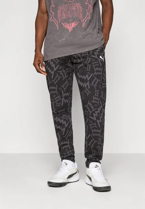 TEAMJAWS POST GAME PANTS - Tracksuit bottoms - black