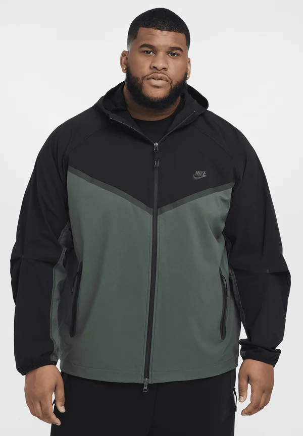 TECH - Light jacket - vintage green black black