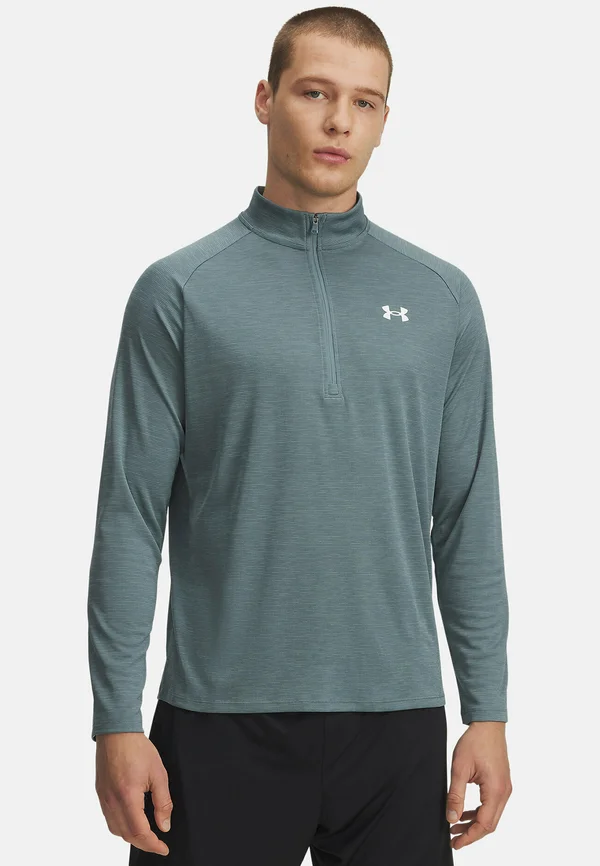 TECH TEXTURED - Long sleeved top - jasper blue