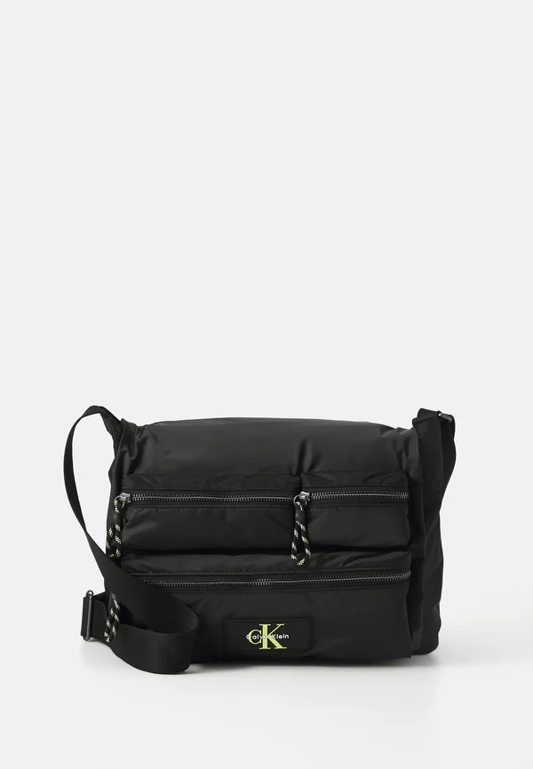 TECH UTILITY CROSSBODY - Cross body bag - black/wild lime