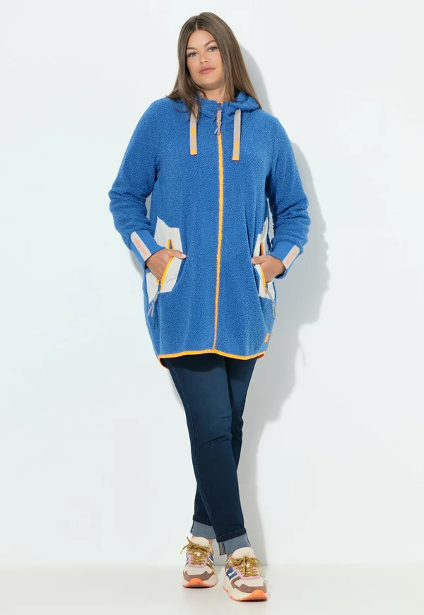 TEDDY LANGARM KAPUZE OEKO TEX  - Hoodie - distant blue