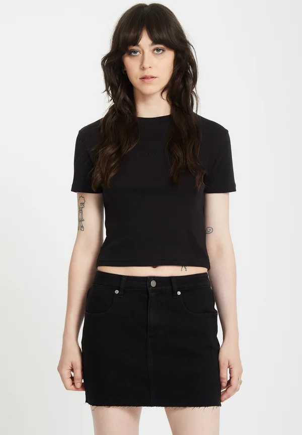 TEE   - Basic T-shirt - black